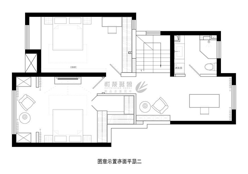 绿地城,现代简约风格,户型图